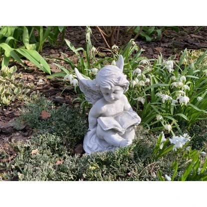 Orbis Gartenfigur Engel Sitzend Mit Buch Beton 22 Cm X 16 Cm X 16 Cm Weiß 3 Orbis Gartenfigur Engel Sitzend Mit Buch Beton 22 Cm X 16 Cm X 16 Cm Weiß