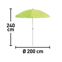 Balkonschirm Toluca Ø 200 Cm Hellgrün Mit Push-Up-Funktion -Doppler Verkäufe 2024 048124798324 VM01 091020 L