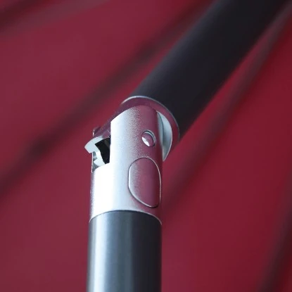 Marktschirm Limon Ø 270 Cm Burgund Mit Kurbel 11 Marktschirm Limon Ø 270 Cm Burgund Mit Kurbel – Bild 9