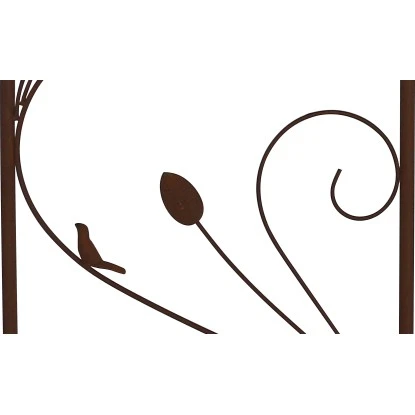 Rosenbogen Aus Metall Im Blatt- Und Rosendesign 116 Cm X 36 Cm X 230 Cm Rost 4 Rosenbogen Aus Metall Im Blatt- Und Rosendesign 116 Cm X 36 Cm X 230 Cm Rost – Bild 2