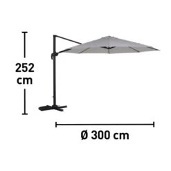 Ampelschirm Mendota Ø 300 Cm Ecru Mit Kurbelmechanik -Doppler Verkäufe 2024 048126607143 VM01 290920 L