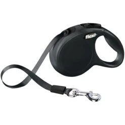 Flexi Gurt-Roll-Leine New Classic Größe XS Schwarz 3 M