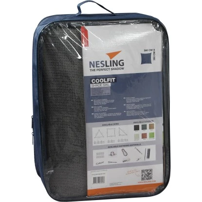 Nesling Sonnensegel Coolfit Grau 360 Cm X 360 Cm 4 Nesling Sonnensegel Coolfit Grau 360 Cm X 360 Cm – Bild 2