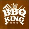 Ferrum Art Design Gedichttafel "BBQ-King" 36 Cm X 36 Cm Rostbraun -Doppler Verkäufe 2024 1454271 3464 1