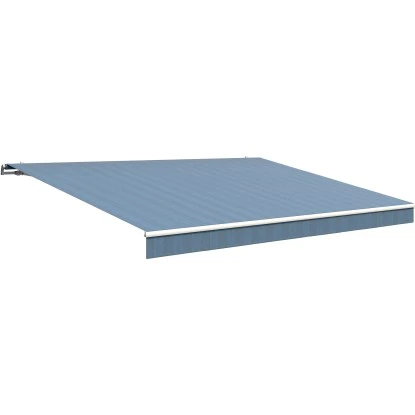 Wismar Gelenkarmmarkise Classic 500 Cm X 300 Cm Blau-Grau 3 Wismar Gelenkarmmarkise Classic 500 Cm X 300 Cm Blau-Grau