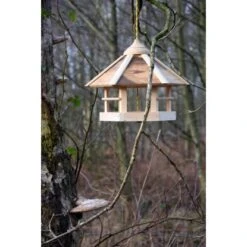 Dobar Design-Vogelhaus Natural Camouflage Mit Futter-Silo 35 Cm X 35 Cm X 29 Cm -Doppler Verkäufe 2024 147 4637 vogelfutterhaus 3