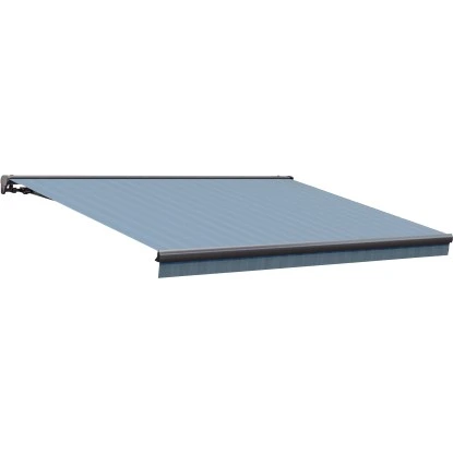 Wismar Teilhülsenmarkise 400 Cm X 300 Cm Blau-Grau 3 Wismar Teilhülsenmarkise 400 Cm X 300 Cm Blau-Grau