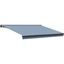 Wismar Teilhülsenmarkise 350 Cm X 200 Cm Blau-Grau