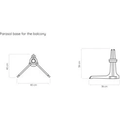 Baser Sonnenschirmständer Für Balkon 20 Kg Dunkelbraun 19 Baser Sonnenschirmständer Für Balkon 20 Kg Dunkelbraun -Doppler Verkäufe 2024 1528 TechnischesDatenblat 1