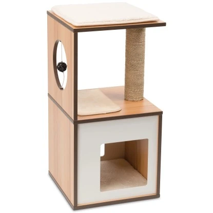 Vesper Kratzbaum Box Small 39 Cm X 19,5 Cm X 44,5 Cm Walnuss 7 Vesper Kratzbaum Box Small 39 Cm X 19,5 Cm X 44,5 Cm Walnuss – Bild 5