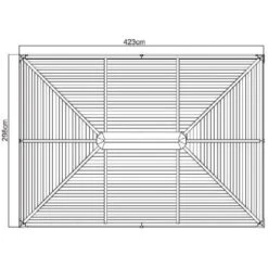 Sojag Aluminium-Pavillon Moreno 10 X 14 Anthrazit 298 Cm X 423 Cm X 283 Cm -Doppler Verkäufe 2024 1741 sj04400 monaco10x14 6
