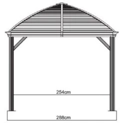 Sojag Aluminium-Pavillon Moreno 10 X 14 Anthrazit 298 Cm X 423 Cm X 283 Cm -Doppler Verkäufe 2024 1741 sj04400 monaco10x14 8