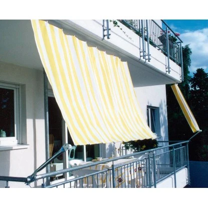 Floracord Balkonverkleidung Bausatz II Gelb-Weiß 270 Cm X 140 Cm 4 Floracord Balkonverkleidung Bausatz II Gelb-Weiß 270 Cm X 140 Cm – Bild 2