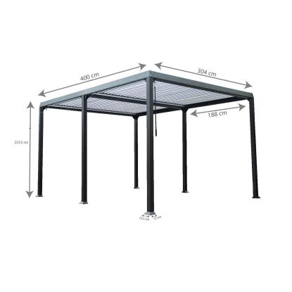 Home Deluxe Pavillon Cannes 400 Cm X 303 Cm X 223 Cm 5 Home Deluxe Pavillon Cannes 400 Cm X 303 Cm X 223 Cm – Bild 3