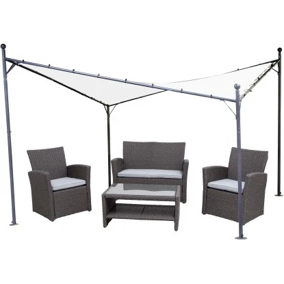 Siena Garden Pavillon Berlino 400 Cm X 400 Cm Weiß 4 Siena Garden Pavillon Berlino 400 Cm X 400 Cm Weiß – Bild 2