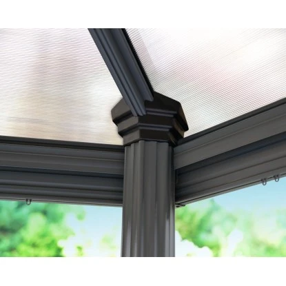 Palram - Canopia Gartenpavillon Roma 4.1 X 3.6 Anthrazit 7 Palram - Canopia Gartenpavillon Roma 4.1 X 3.6 Anthrazit – Bild 5