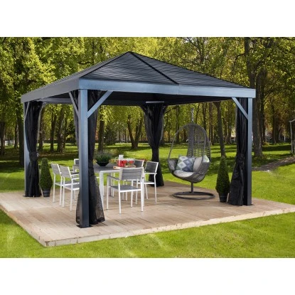 Sojag Aluminium Pavillon South Beach 12 X 12 Anthrazit 363 Cm X 363 Cm X 310 Cm 3 Sojag Aluminium Pavillon South Beach 12 X 12 Anthrazit 363 Cm X 363 Cm X 310 Cm