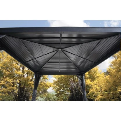 Sojag Aluminium Pavillon South Beach 12 X 12 Anthrazit 363 Cm X 363 Cm X 310 Cm 5 Sojag Aluminium Pavillon South Beach 12 X 12 Anthrazit 363 Cm X 363 Cm X 310 Cm – Bild 3