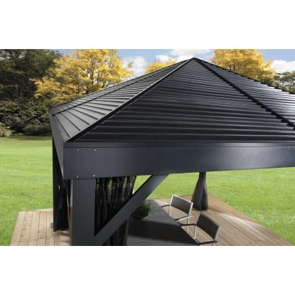 Sojag Aluminium Pavillon South Beach 12 X 12 Anthrazit 363 Cm X 363 Cm X 310 Cm 6 Sojag Aluminium Pavillon South Beach 12 X 12 Anthrazit 363 Cm X 363 Cm X 310 Cm – Bild 4