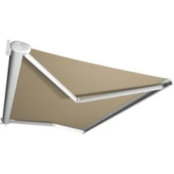 Kassettenmarkise Perform 300 X 200 Cm Gestell Weiß Tuch Beigebraun