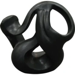 Deko-Skulptur Figur Schwarz 45 Cm