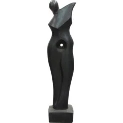 Deko-Skulptur Figur Schwarz 91 Cm