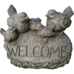 Gartendekoration Vögel Welcome 25 Cm