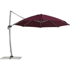Schneider Schirme Ampelschirm Rhodos Ø 350 Cm Bordeaux Mit Kurbelmechanik