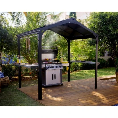 Palram - Canopia Bbq Gazebo Garden Austin 249 Cm X 284 Cm X 180 Cm Schwarz 3 Palram - Canopia Bbq Gazebo Garden Austin 249 Cm X 284 Cm X 180 Cm Schwarz