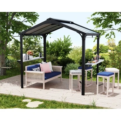 Palram - Canopia Bbq Gazebo Garden Austin 249 Cm X 284 Cm X 180 Cm Schwarz 5 Palram - Canopia Bbq Gazebo Garden Austin 249 Cm X 284 Cm X 180 Cm Schwarz – Bild 3