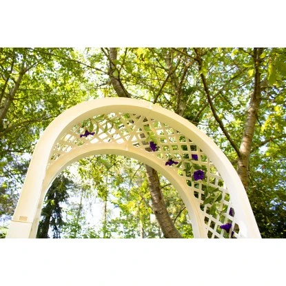 KHW Rosenbogen Mit Pflanzkasten Weiß 7 KHW Rosenbogen Mit Pflanzkasten Weiß – Bild 5