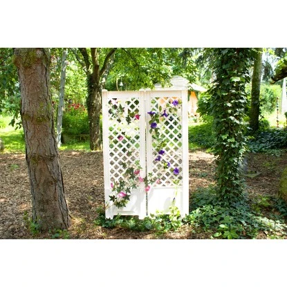 KHW Spalier Mit Erdspieß 2er-Set 43 Cm Weiß 3 KHW Spalier Mit Erdspieß 2er-Set 43 Cm Weiß