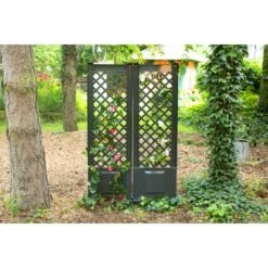 KHW Spalier Mit Erdspieß 2er-Set 43 Cm Anthrazit