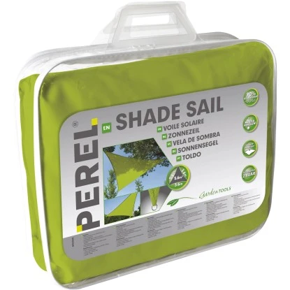 Perel Dreieck-Sonnensegel 360 Cm X 360 Cm Limegrün 4 Perel Dreieck-Sonnensegel 360 Cm X 360 Cm Limegrün – Bild 2