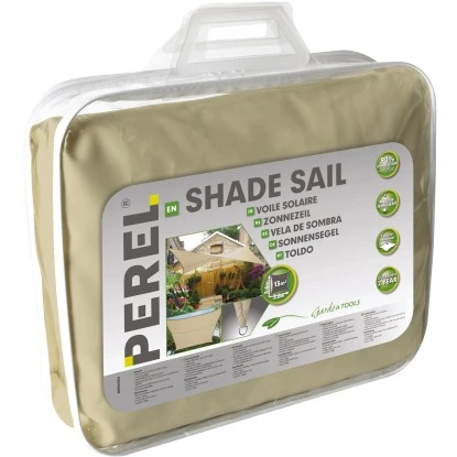 Perel Viereck-Sonnensegel Wasserdurchlässig 360 Cm X 360 Cm 5 Perel Viereck-Sonnensegel Wasserdurchlässig 360 Cm X 360 Cm – Bild 3