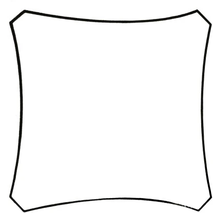 Perel Viereck-Sonnensegel Wasserdurchlässig 360 Cm X 360 Cm 7 Perel Viereck-Sonnensegel Wasserdurchlässig 360 Cm X 360 Cm – Bild 5