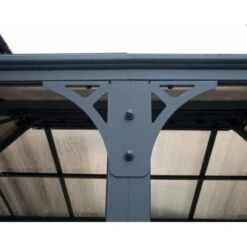 Palram - CanopiaMartinique 3 X 4.3 GartenPavillon Anthrazit Inkl. LED Set -Doppler Verkäufe 2024 2971661 4