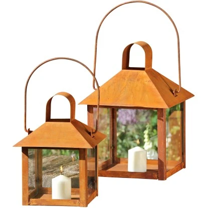 Laterne Bari 44 Cm Edelrost 4 Laterne Bari 44 Cm Edelrost – Bild 2