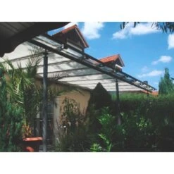 Floracord Sonnensegel Hell Elfenbein 380 Cm X 96 Cm Inkl. Laufhaken Und Stopper