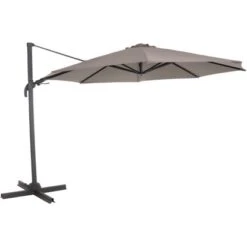 Siena Garden Ampelschirm Ø 350 Cm Taupe Mit Kurbelmechanik