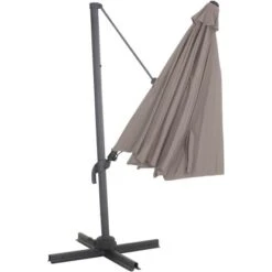 Siena Garden Ampelschirm Ø 350 Cm Taupe Mit Kurbelmechanik -Doppler Verkäufe 2024 317217 J05248 15