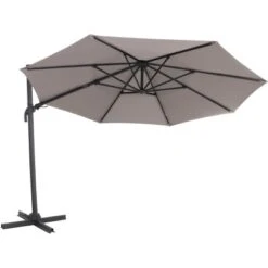 Siena Garden Ampelschirm Ø 350 Cm Taupe Mit Kurbelmechanik -Doppler Verkäufe 2024 317217 J05248 5