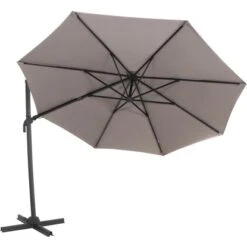 Siena Garden Ampelschirm Ø 350 Cm Taupe Mit Kurbelmechanik -Doppler Verkäufe 2024 317217 J05248 6