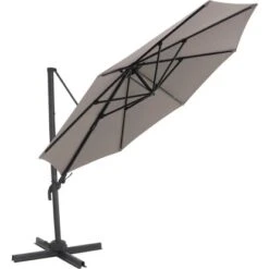 Siena Garden Ampelschirm Ø 350 Cm Taupe Mit Kurbelmechanik -Doppler Verkäufe 2024 317217 J05248 8