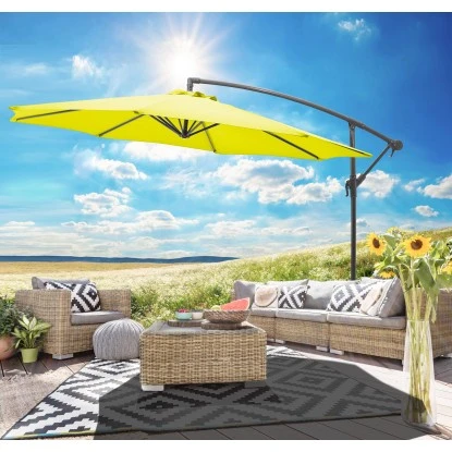 Gartenfreunde Ampelschirm Ø 300 Cm Lemon Mit Kurbel 4 Gartenfreunde Ampelschirm Ø 300 Cm Lemon Mit Kurbel – Bild 2