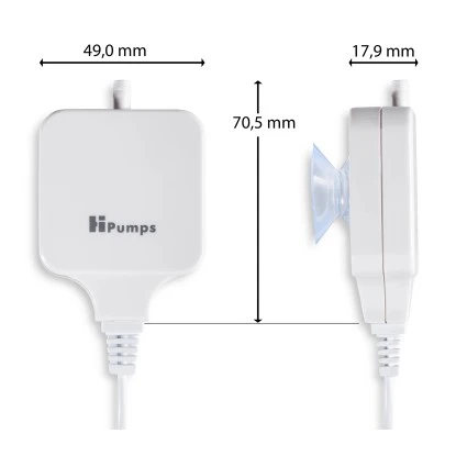 HiPumps Aquarien Luftpumpe Eckig Weiß 4 HiPumps Aquarien Luftpumpe Eckig Weiß – Bild 2