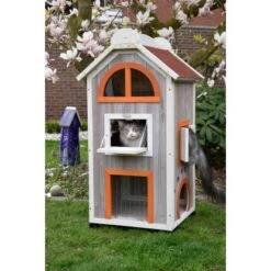 Katzenhaus "Fancy Cat" Aus Holz Für Draußen Und Drinnen FSC® -Doppler Verkäufe 2024 37 katzenhauskatzenturm 05