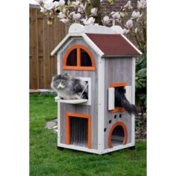 Katzenhaus "Fancy Cat" Aus Holz Für Draußen Und Drinnen FSC® -Doppler Verkäufe 2024 37 katzenhauskatzenturm 06