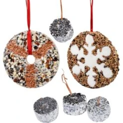 Dobar Vogelfutter-Mix 4 X Meisenring, Vogeltaler Und Vogelkuchen "Schneeflocke" -Doppler Verkäufe 2024 37 vogelfutterfuttermix 01 1