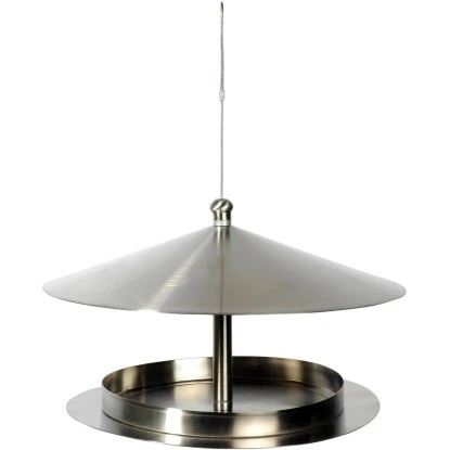 Dobar Rundes Design-Futterhaus Edelstahl Zum Aufhängen 3 Dobar Rundes Design-Futterhaus Edelstahl Zum Aufhängen